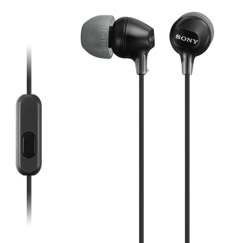 Sony Headset in-ear MDR-EX15AP Sv (MDREX15APB.CE7) ryhmässä KODINELEKTRONIIKKA / Ääni & Kuva / Kuulokkeet & Tarvikkeet / Kuulokkeet @ TP E-commerce Nordic AB (38-33146)