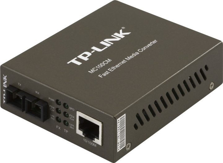 TP-LINK mediamuunnin kuitu SC multimode - TP(RJ45), 10/100 Mbps,2 km ryhmässä TIETOKOONET & TARVIKKEET / Verkko / Mediamuuntimet @ TP E-commerce Nordic AB (38-35321)