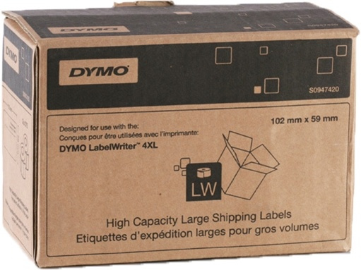 DYMO High Capacity Large Shipping 102x59mm (2 rolls) ryhmässä TIETOKOONET & TARVIKKEET / Tulostimet & Tarvikkeet / Tulostimet / Tarratulostimet & Tarvikkeet / Kirjoitusvälineet & Tarvikkeet @ TP E-commerce Nordic AB (38-37216)