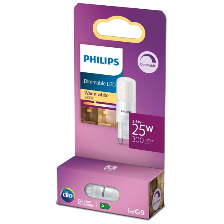 Philips LED G9 Kapsel 25W Dimbar 345lm ryhmässä KODINELEKTRONIIKKA / Valaistus / LED-lamput @ TP E-commerce Nordic AB (38-38755)