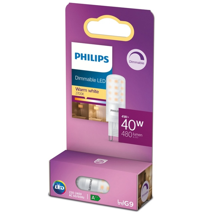 Philips LED G9 Kapsel 40W Dimbar 480lm ryhmässä KODINELEKTRONIIKKA / Valaistus / LED-lamput @ TP E-commerce Nordic AB (38-38756)