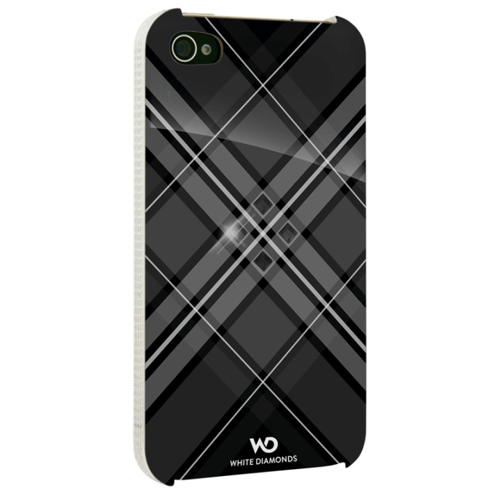 White Diamonds WHITE-DIAMONDS Grid Musta iPhone 4s kotelo ryhmässä ÄLYPUHELIMET JA TABLETIT / Puhelimen suojakotelo / Apple / Vanhemmat Apple-mallit @ TP E-commerce Nordic AB (38-38810)