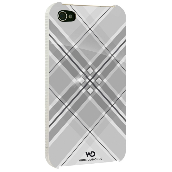 White Diamonds WHITE-DIAMONDS Grid Vit iPhone 4s Skal ryhmässä ÄLYPUHELIMET JA TABLETIT / Puhelimen suojakotelo / Apple / Vanhemmat Apple-mallit @ TP E-commerce Nordic AB (38-38811)