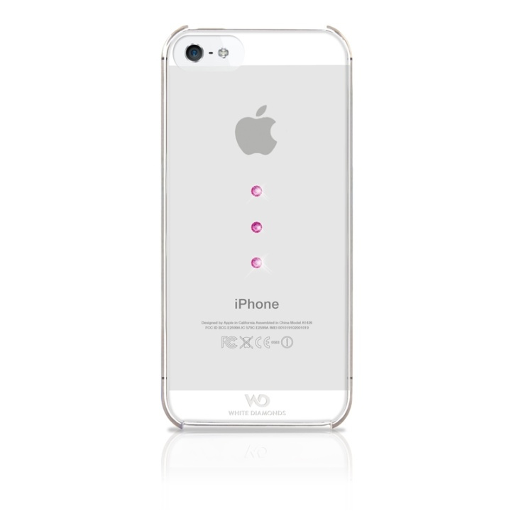 White Diamonds WHITE-DIAMONDS Skal iPhone 5/5s/SE Ice Rosa ryhmässä ÄLYPUHELIMET JA TABLETIT / Puhelimen suojakotelo / Apple / iPhone 5/5S/SE / Suoja @ TP E-commerce Nordic AB (38-38822)