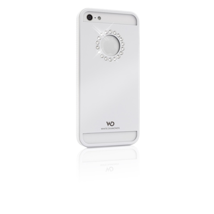 White Diamonds WHITE-DIAMONDS Skal Metal iPhone 5/5s/SE Flower Vit ryhmässä ÄLYPUHELIMET JA TABLETIT / Puhelimen suojakotelo / Apple / iPhone 5/5S/SE / Suoja @ TP E-commerce Nordic AB (38-38848)