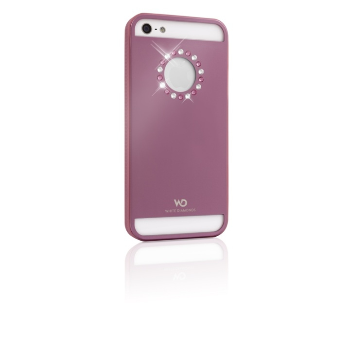 White Diamonds WHITE-DIAMONDS Skal Metal iPhone 5/5s/SE Flower Rosa ryhmässä ÄLYPUHELIMET JA TABLETIT / Puhelimen suojakotelo / Apple / iPhone 5/5S/SE / Suoja @ TP E-commerce Nordic AB (38-38849)