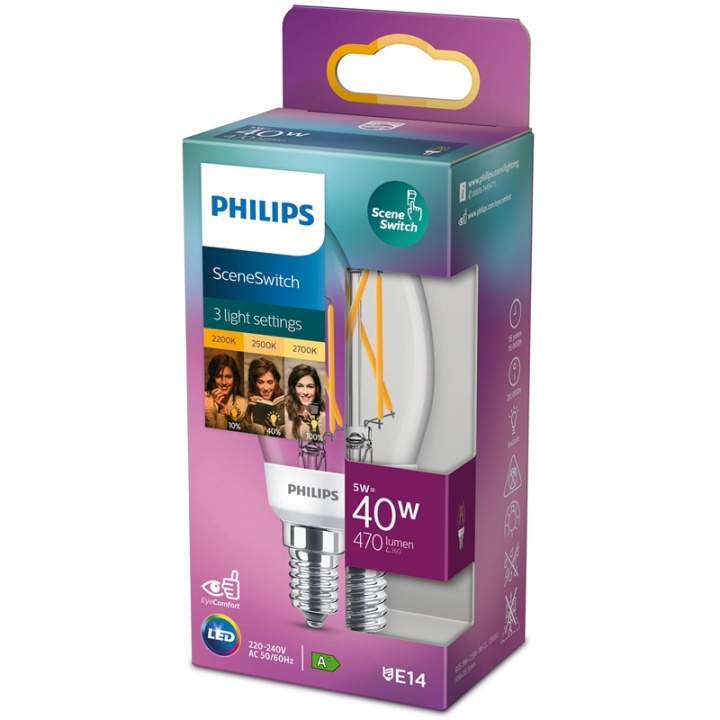 Philips LED SceneSwitch E14 P45 Kron 4 ryhmässä KODINELEKTRONIIKKA / Valaistus / LED-lamput @ TP E-commerce Nordic AB (38-38868)