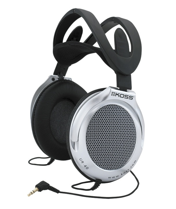 KOSS Kuuloke UR40 Over-Ear Silver ryhmässä KODINELEKTRONIIKKA / Ääni & Kuva / Kuulokkeet & Tarvikkeet / Kuulokkeet @ TP E-commerce Nordic AB (38-38977)