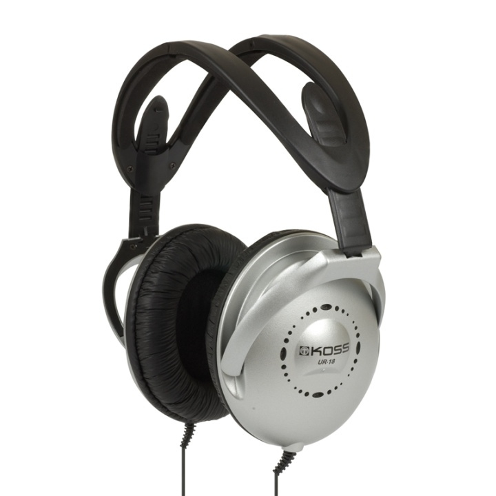 KOSS Kuuloke UR18 Over-Ear Silver ryhmässä KODINELEKTRONIIKKA / Ääni & Kuva / Kuulokkeet & Tarvikkeet / Kuulokkeet @ TP E-commerce Nordic AB (38-38978)