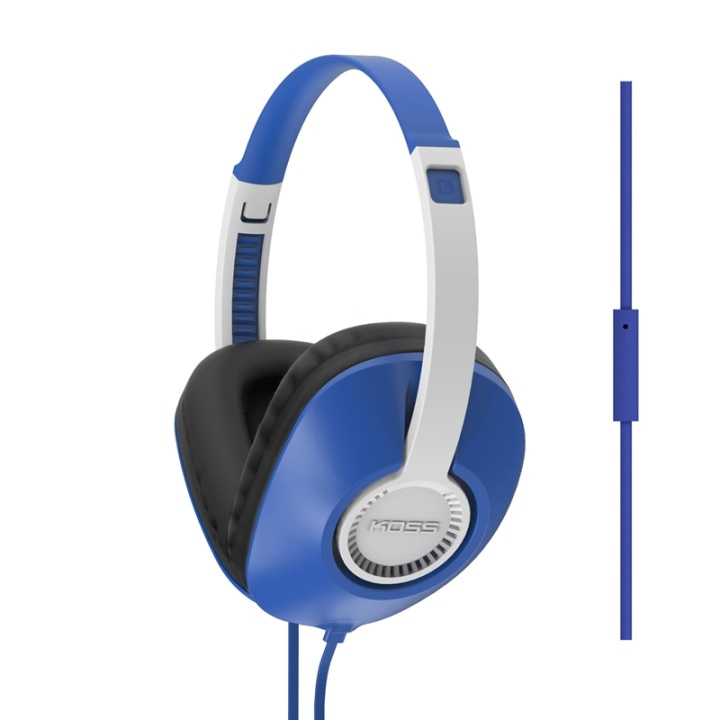 KOSS Kuuloke UR23i Over-Ear Mic Blue ryhmässä KODINELEKTRONIIKKA / Ääni & Kuva / Kuulokkeet & Tarvikkeet / Kuulokkeet @ TP E-commerce Nordic AB (38-39019)