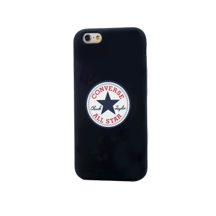 CONVERSE Case Silicone iPhone 6/7/8/SE Black ryhmässä ÄLYPUHELIMET JA TABLETIT / Puhelimen suojakotelo / Apple / iPhone 6/6S / Suoja @ TP E-commerce Nordic AB (38-39066)