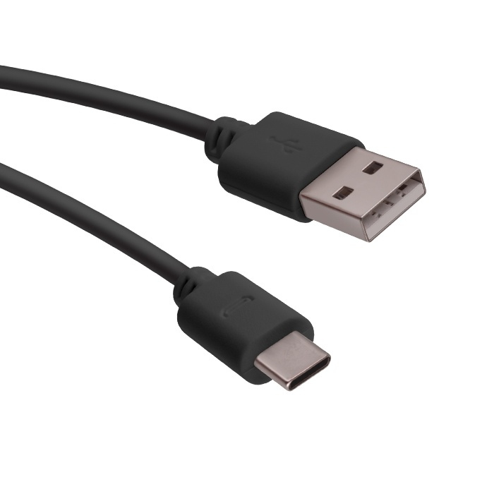 Forever USB-kabel, typ C, 1 meter, svart ryhmässä TIETOKOONET & TARVIKKEET / Kaapelit & Sovittimet / USB / USB-C @ TP E-commerce Nordic AB (38-39232)