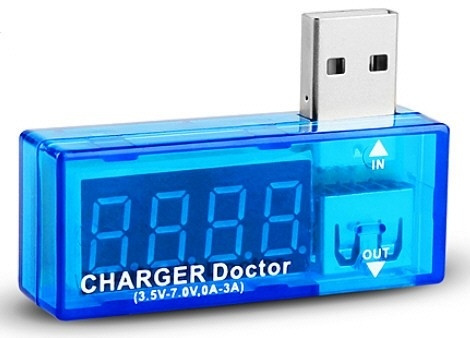 Charger Doctor USB-multimeter ryhmässä TIETOKOONET & TARVIKKEET / Tietokonetarvikkeet / Muut @ TP E-commerce Nordic AB (38-39265)