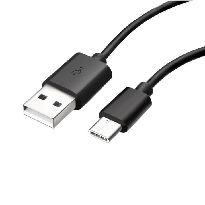 USB-kaapeli, USB A uros tyyppi C, 1 metri, musta ryhmässä TIETOKOONET & TARVIKKEET / Kaapelit & Sovittimet / USB / USB-C @ TP E-commerce Nordic AB (38-39269)