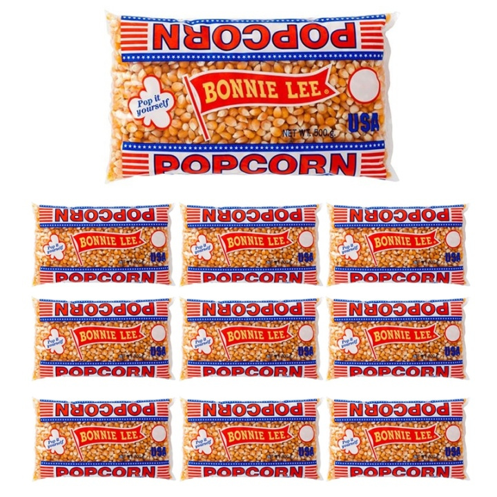 Bonnie Lee Popcorn, Opoppade, 500 g x 10-pack ryhmässä URHEILU, VAPAA-AIKA JA HARRASTUS / Hauskat tavarat / Karkki @ TP E-commerce Nordic AB (38-39356PKT)