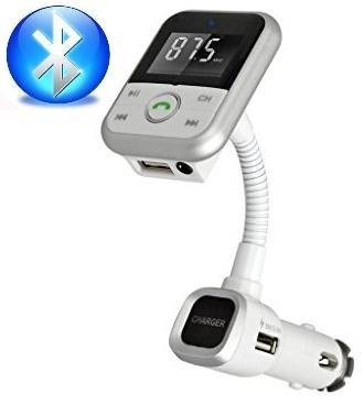FM-lähetin Bluetooth handsfree-ominaisuudella ja autolaturilla (hopea) ryhmässä AUTO / Auton äänijärjestelmä & Multimedia / FM-lähetin @ TP E-commerce Nordic AB (38-39394)