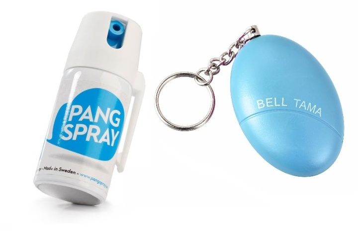 Itsepuolustussarja - Pang Spray ja Assault Alarm (sininen) ryhmässä KOTI, TALOUS JA PUUTARHA / Hälytys ja turvallisuus / Muut hälyttimet @ TP E-commerce Nordic AB (38-39823)