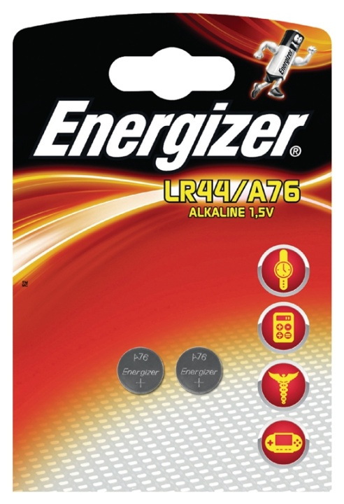 Alkaliparisto LR44 | 1.5 V DC | 175 mAh | 2 - Läpipainopakkaus | Hopea ryhmässä KODINELEKTRONIIKKA / Paristot & Laturit / Akut / Muut @ TP E-commerce Nordic AB (38-40432)