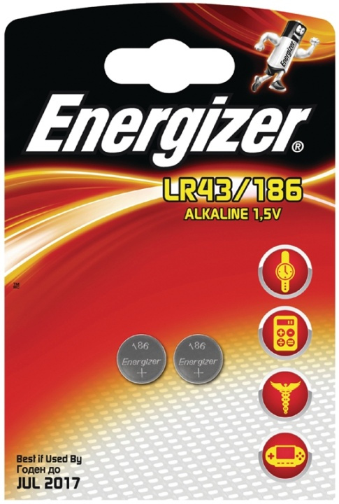 Energizer Alkaliparisto LR43 | 1.5 V | 2 - Läpipainopakkaus ryhmässä KODINELEKTRONIIKKA / Paristot & Laturit / Akut / Nappiparistot @ TP E-commerce Nordic AB (38-40434)