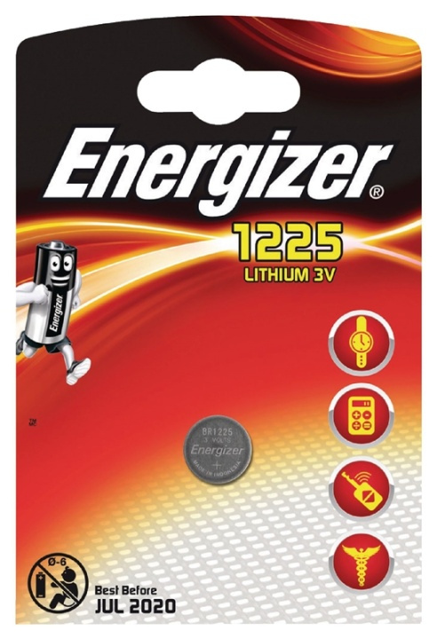 Energizer Litium Nappiparisto BR1225 | 3 V | 1 - Läpipainopakkaus ryhmässä KODINELEKTRONIIKKA / Paristot & Laturit / Akut / Nappiparistot @ TP E-commerce Nordic AB (38-40451)