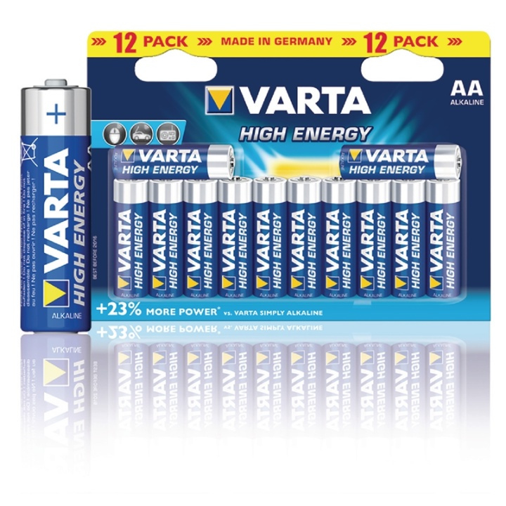 Varta Alkaliparisto AA | 1.5 V DC | 12 - Läpipainopakkaus ryhmässä KODINELEKTRONIIKKA / Paristot & Laturit / Akut / AA @ TP E-commerce Nordic AB (38-41915)