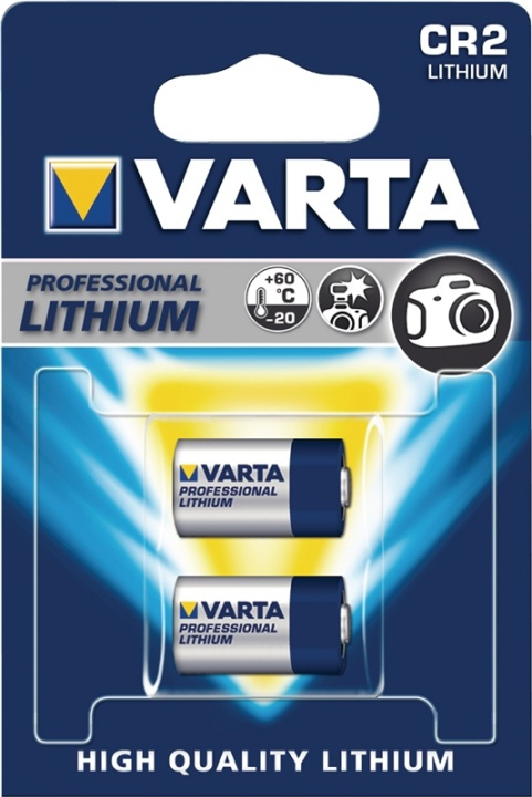 Varta Litium Paristo CR2 3 V 2-Blisteri ryhmässä KODINELEKTRONIIKKA / Paristot & Laturit / Akut / Muut @ TP E-commerce Nordic AB (38-41952)