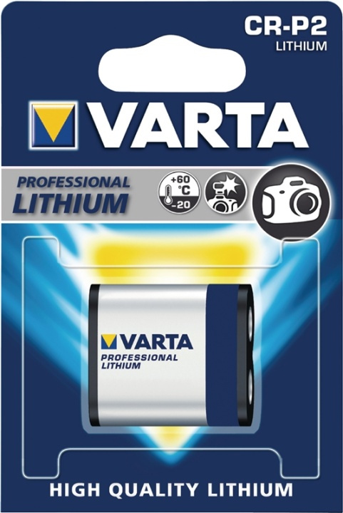 Varta Lithium Battery CR-P2 | 6 V DC | 1450 mAh | 1 - Läpipainopakkaus | Harmaa / Hopea ryhmässä KODINELEKTRONIIKKA / Paristot & Laturit / Paristolaturi @ TP E-commerce Nordic AB (38-41958)