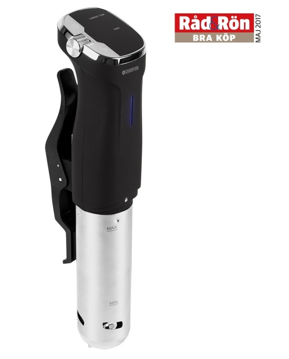 Champion Sous Vide Precision IPX7 800W SV310 ruostumaton teräs/musta Sous Vide Precision IPX7 800W SV310 ruostumaton teräs/musta ryhmässä KOTI, TALOUS JA PUUTARHA / Kodinkoneet / Sous Vide @ TP E-commerce Nordic AB (38-42790)