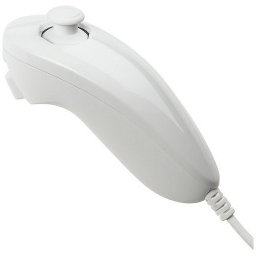 Nunchuk Wii:lle ja Wii U:lle (valkoinen) ryhmässä KODINELEKTRONIIKKA / Pelikonsolit & Tarvikkeet / Nintendo Wii @ TP E-commerce Nordic AB (38-4335)