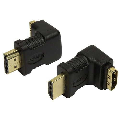 LogiLink Vinklad HDMI-adapter Ha -> ho ryhmässä KODINELEKTRONIIKKA / Kaapelit & Sovittimet / HDMI / Sovittimet @ TP E-commerce Nordic AB (38-43817)