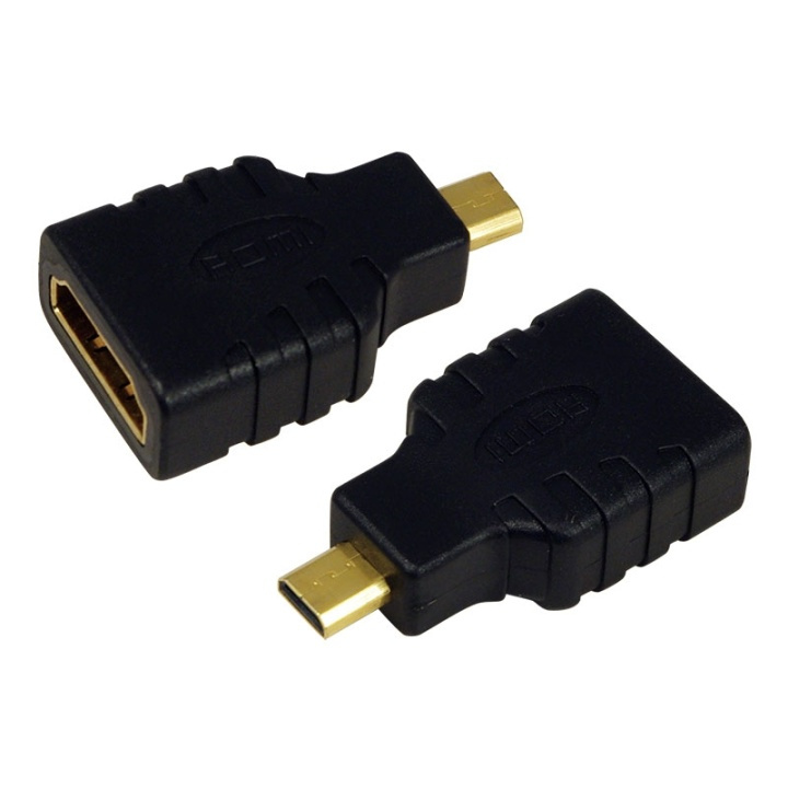 LogiLink HDMI Ho -> HDMI Micro Ha ryhmässä KODINELEKTRONIIKKA / Kaapelit & Sovittimet / HDMI / Sovittimet @ TP E-commerce Nordic AB (38-43818)