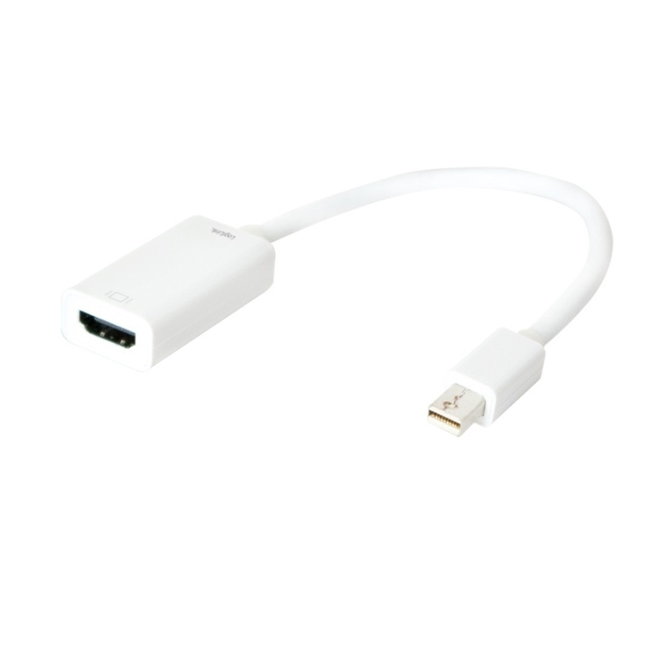 LogiLink 4K Mini DisplayPort 1.2 > HDMI ryhmässä TIETOKOONET & TARVIKKEET / Kaapelit & Sovittimet / DisplayPort / Sovittimet @ TP E-commerce Nordic AB (38-43830)