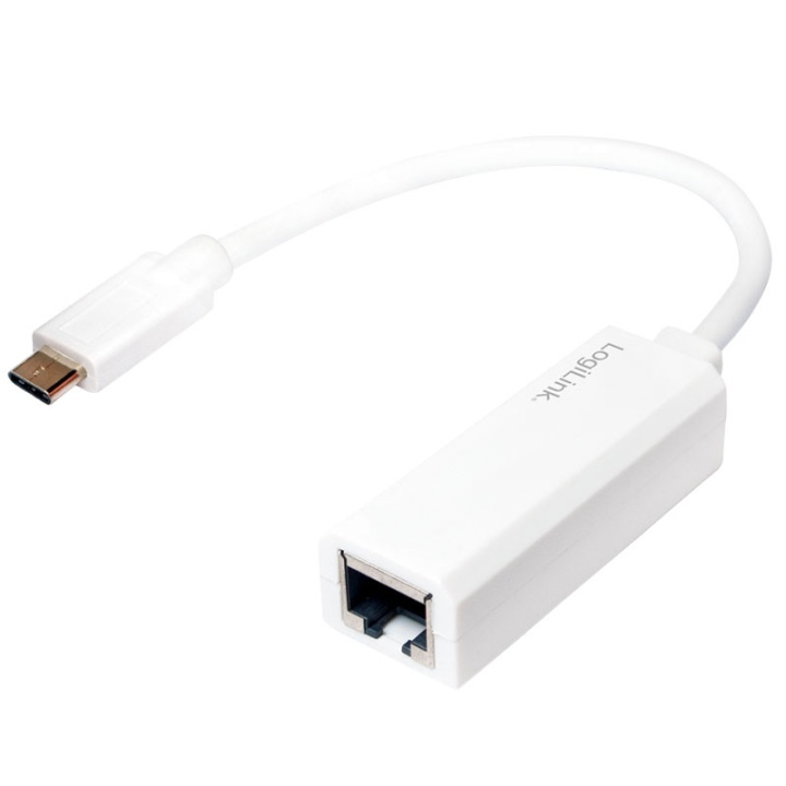 LogiLink USB-C -> RJ45 Gigabit Ethernet ryhmässä TIETOKOONET & TARVIKKEET / Verkko / Verkkokortti / USB @ TP E-commerce Nordic AB (38-43918)
