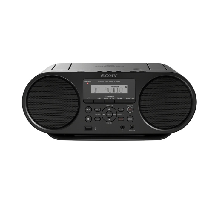Sony CD-Boombox m. Bluetooth ryhmässä KODINELEKTRONIIKKA / Ääni & Kuva / Kotiteatteri, HiFi ja kannettavat / Compact Stereo & Levysoitin @ TP E-commerce Nordic AB (38-45504)