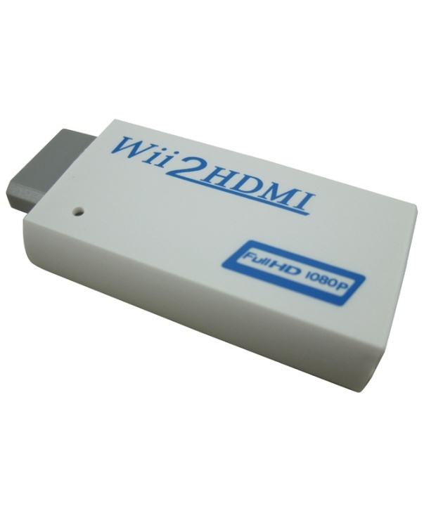 Wii HDMI-sovitin, 1080P Full-HD ryhmässä KODINELEKTRONIIKKA / Pelikonsolit & Tarvikkeet / Nintendo Wii @ TP E-commerce Nordic AB (38-4687)