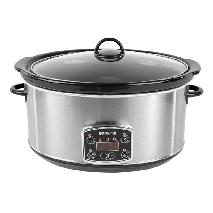 Champion Slowcooker 6,5l ryhmässä KOTI, TALOUS JA PUUTARHA / Kodinkoneet / Haudutuspadat @ TP E-commerce Nordic AB (38-46897)