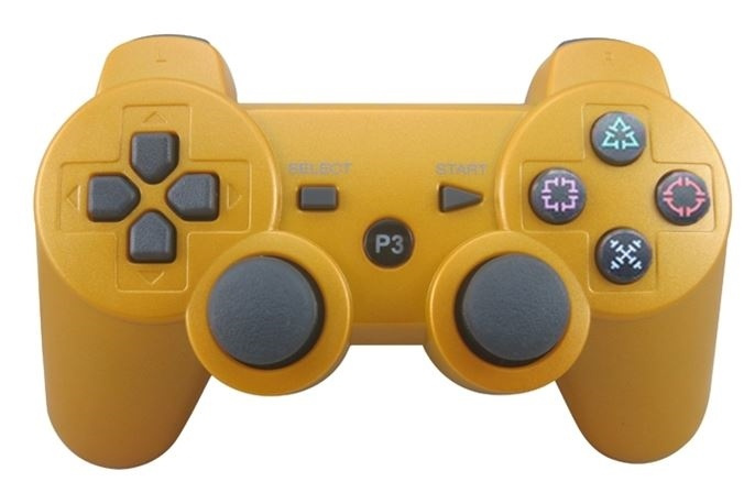 Handkontroll, Bluetooth till Playstation 3 (Guld) ryhmässä KODINELEKTRONIIKKA / Pelikonsolit & Tarvikkeet / Sony PlayStation 3 @ TP E-commerce Nordic AB (38-4701)