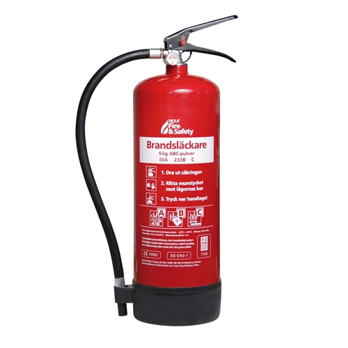 Nexa Fire & Safety Brandsläckare Röd 6kg 55A ryhmässä KOTI, TALOUS JA PUUTARHA / Hälytys ja turvallisuus / Palo, savu, kaasu / Sammuttimet @ TP E-commerce Nordic AB (38-47079-VRX)