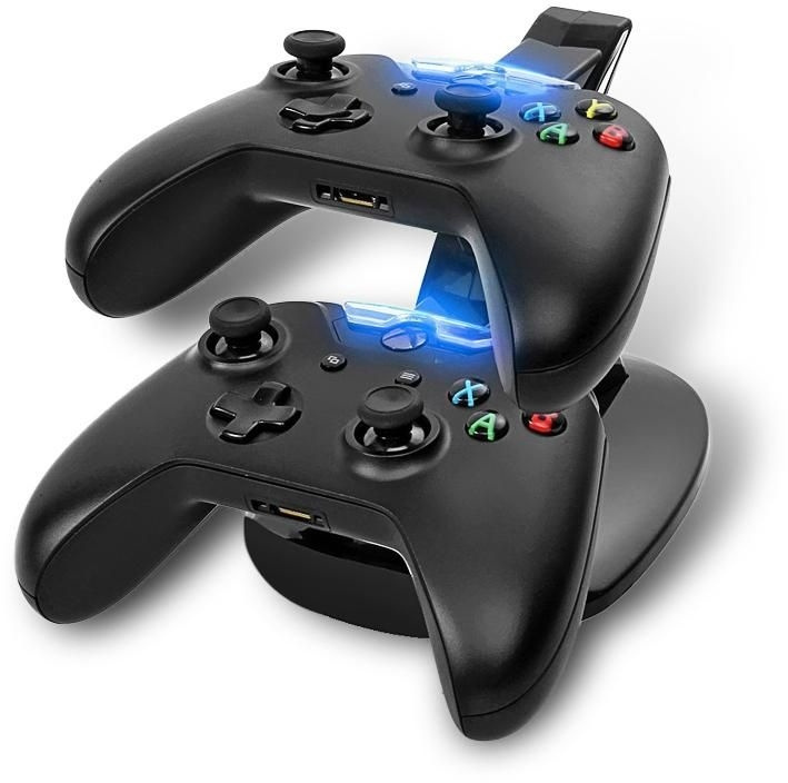 Dubbel laddningsstation till Xbox One-handkontroller ryhmässä KODINELEKTRONIIKKA / Pelikonsolit & Tarvikkeet / Xbox One @ TP E-commerce Nordic AB (38-4714)