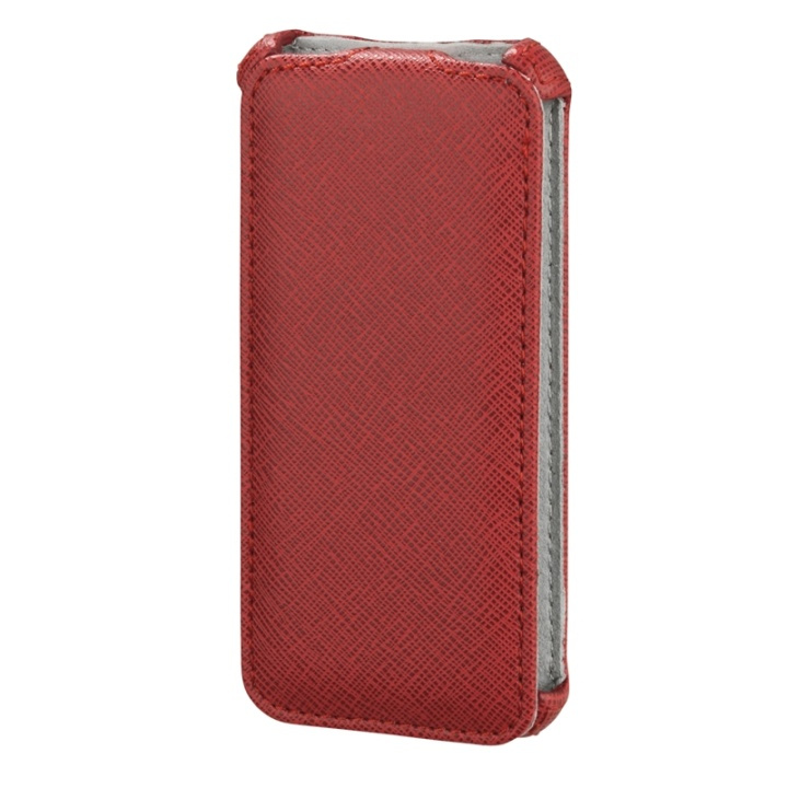 Hama Mobilväska Flip-Front iPhone 5/5s/SE Röd ryhmässä ÄLYPUHELIMET JA TABLETIT / Puhelimen suojakotelo / Apple / iPhone 5/5S/SE / Kotelo @ TP E-commerce Nordic AB (38-47649)