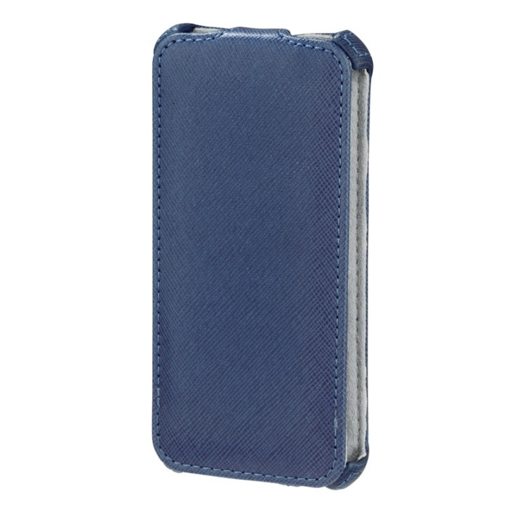 Hama iPhone5/5s/SE Laukku Flip-Front Sininen Nahkaa ryhmässä ÄLYPUHELIMET JA TABLETIT / Puhelimen suojakotelo / Apple / iPhone 5/5S/SE / Kotelo @ TP E-commerce Nordic AB (38-47652)