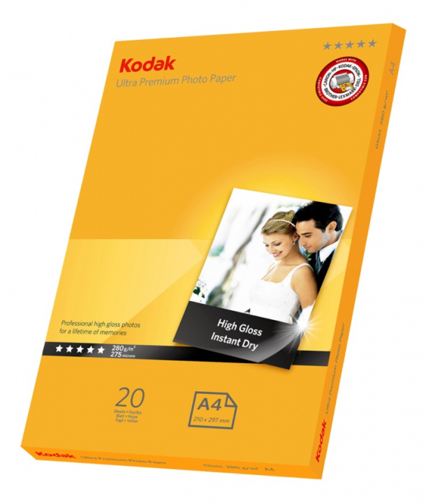 Kodak Fotopapper A4 Ultra 20-Pack ryhmässä KOTI, TALOUS JA PUUTARHA / Toimistotuotteet / Paperit ja vihkot @ TP E-commerce Nordic AB (38-47662)