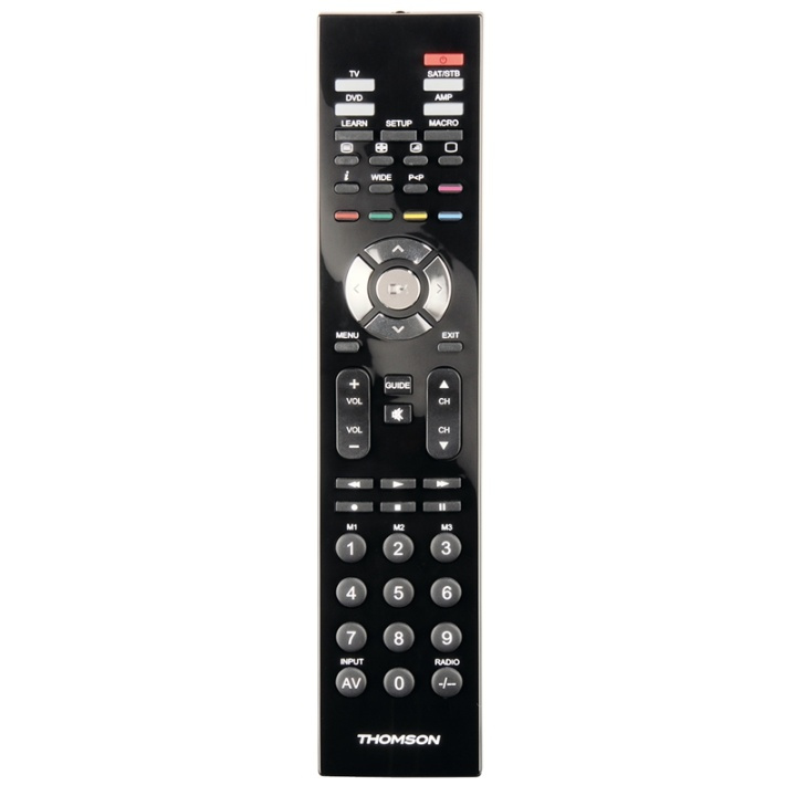 THOMSON Kauko-ohjain 4in1 Black Universal ryhmässä KODINELEKTRONIIKKA / Ääni & Kuva / TV & Tarvikkeet / Kaukosäätimet @ TP E-commerce Nordic AB (38-47701)