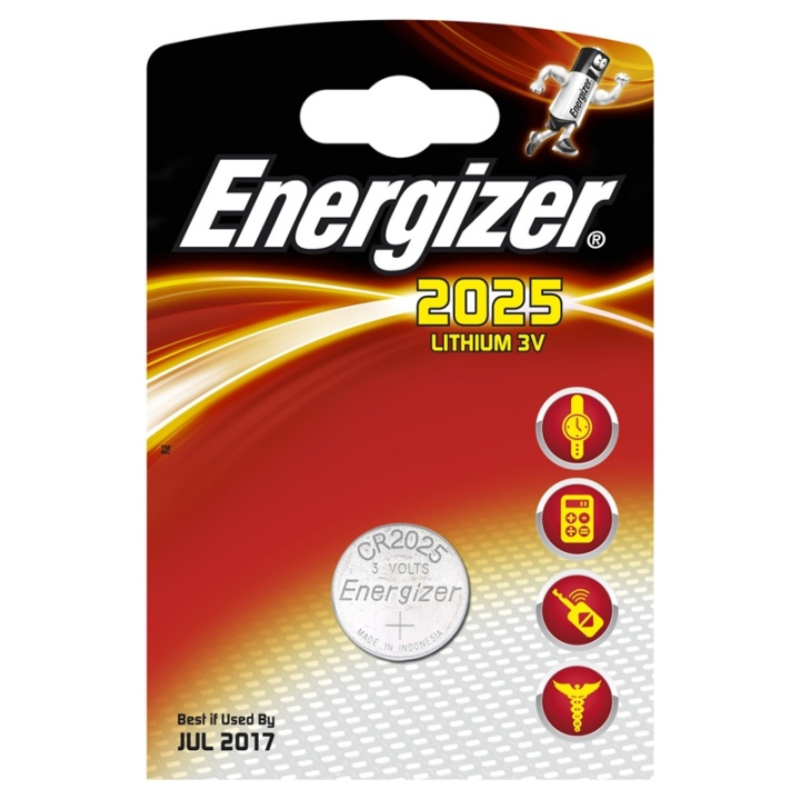 ENERGIZER 2025-CR2025 1-pack ryhmässä KODINELEKTRONIIKKA / Paristot & Laturit / Akut / Nappiparistot @ TP E-commerce Nordic AB (38-47908)