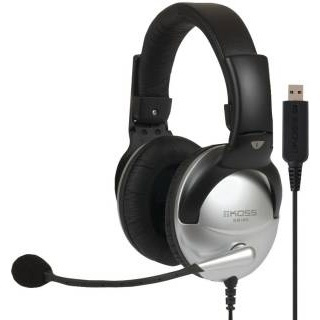 Koss Kuuloke SB45 USB Over-Ear Mic Musta/Hopea ryhmässä TIETOKOONET & TARVIKKEET / GAMING / Kuulokkeet @ TP E-commerce Nordic AB (38-48068)