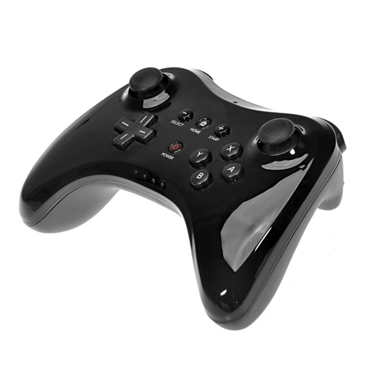 Wii U Pro Controller till Nintendo Wii U (Svart) ryhmässä KODINELEKTRONIIKKA / Pelikonsolit & Tarvikkeet / Nintendo Wii U @ TP E-commerce Nordic AB (38-4825)