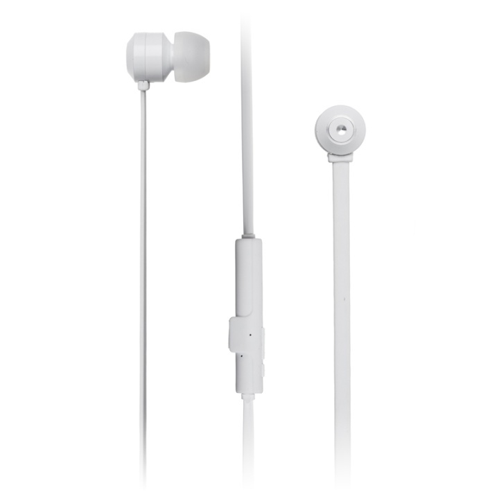 KitSound Hörlur Ribbons Vit In-Ear Trådlös Mic ryhmässä KODINELEKTRONIIKKA / Ääni & Kuva / Kuulokkeet & Tarvikkeet / Kuulokkeet @ TP E-commerce Nordic AB (38-48475)