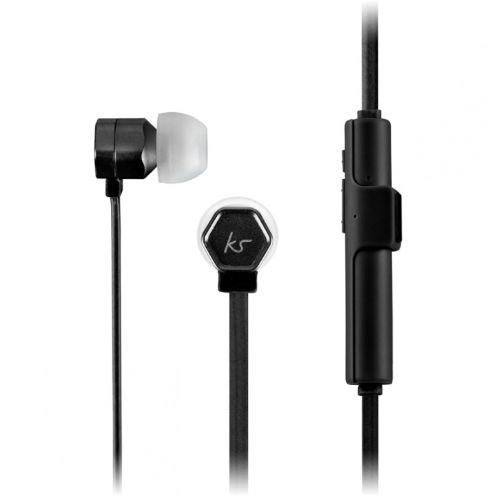 KITSOUND Hive In-Ear Mic Black ryhmässä KODINELEKTRONIIKKA / Ääni & Kuva / Kuulokkeet & Tarvikkeet / Kuulokkeet @ TP E-commerce Nordic AB (38-48531)