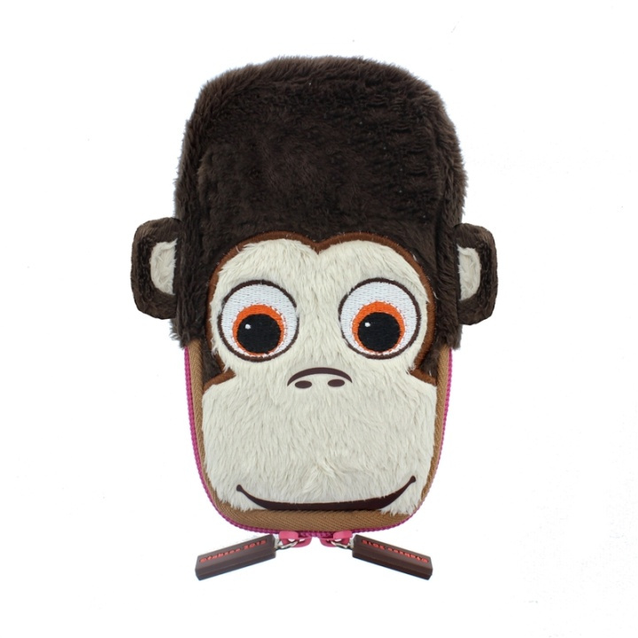 TABZOO Mobilebag Monkey Universal Plysch ryhmässä ÄLYPUHELIMET JA TABLETIT / Puhelimen suojakotelo / Universal Suoja / Kotelo @ TP E-commerce Nordic AB (38-48882)