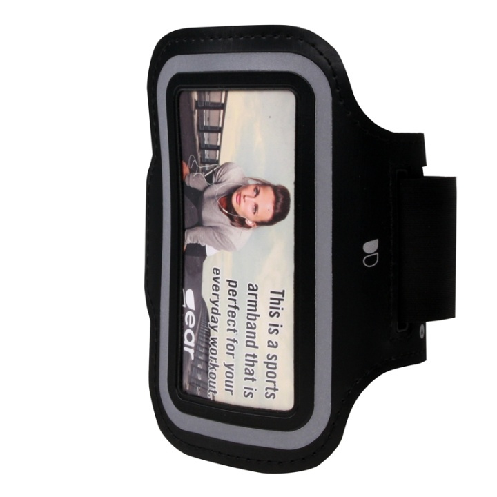 Gear Sportarmband Universal S/M Svart ryhmässä ÄLYPUHELIMET JA TABLETIT / Urheilu, koti ja vapaa-aika / Urheilurannekkeet @ TP E-commerce Nordic AB (38-48954)
